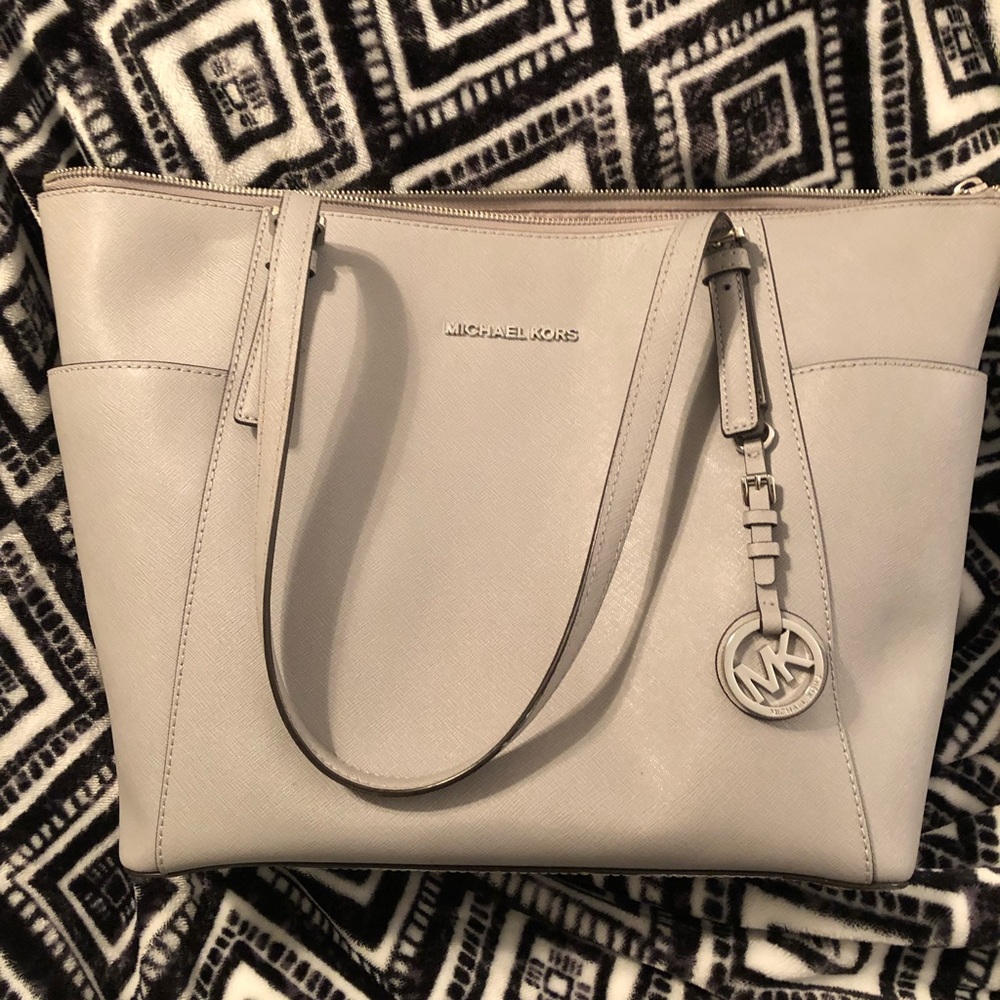 Silver Large Michael Kors purse